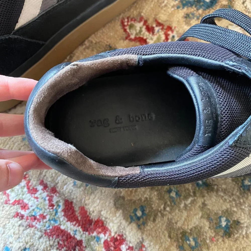 rag & bone Black and Gray Sneakers - Picture 6 of 9